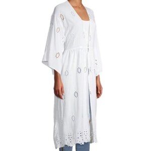 3/$30 Eyelet Kimono, White